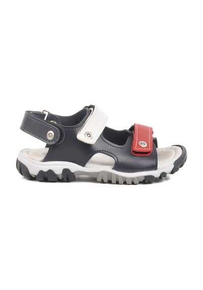 Lacivert Kırmızı Cırtlı Erkek Çocuk Spor Sandalet 173110 P Lacivert Kırmızı