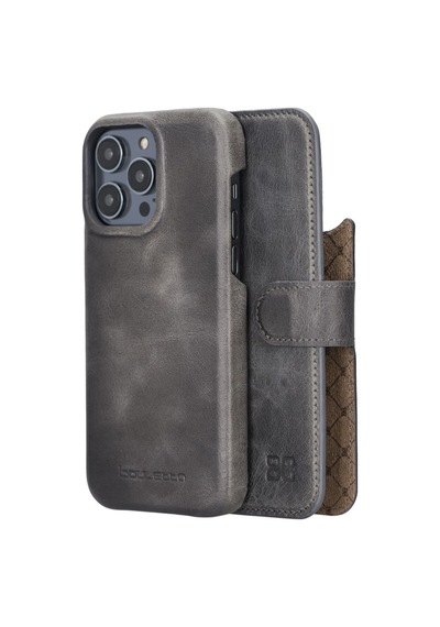 Bouletta Apple İphone 14 Pro Max Uyumlu Deri Kılıf Mw36 Tn18ef