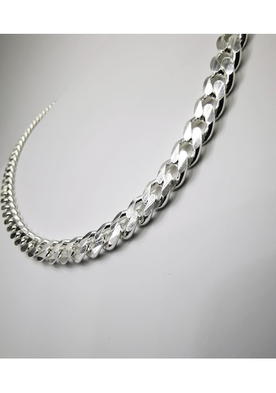 Omar Silver Erkek Gurmet 6,4 Mm Gümüş Kolye Zincir