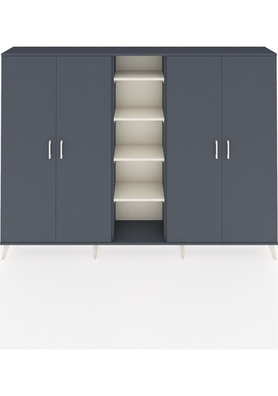 Arges Dolap 12 Raflı 4 Kapaklı 220x30x163 Antrasit-antrasit/aytaşı Antrasıt/aytası - Antrasıt Arges Dolap 12 Raflı 4 Kapaklı 220x30x163 Antrasit-antrasit/aytaşı Antrasıt/aytası - Antrasıt