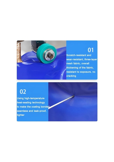 Tr Su Depolama Tankı, Büyük 3x1.2m Yer Üstü Pvc Balık Göleti - Koi Kültürü Ve Tarımsal Sulama İçin Katlanabi
