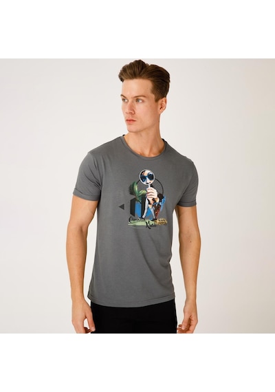 Biggdesign Nature Ormanın Kralı Erkek T-shirt 001
