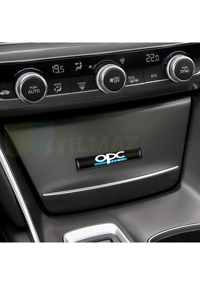 Opel Opc Logo Kapı Kolu Torpido Konsol Ayna Damla Silikon Araba Oto Sticker Etiket Yapıştırma
