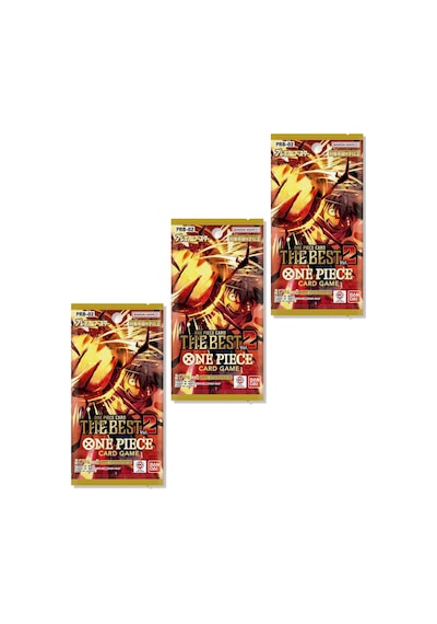 3 Paket Bandai One Piece Card Game The Best Premium Booster Pack Prb-02 Japonca 30 Kart