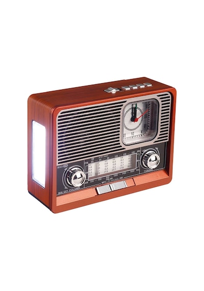 Fenerli Radyo Şarjlı Bluetooth Hoparlör Taşınabilir Led Işıklı Sd Kart Usb Girişli Speaker