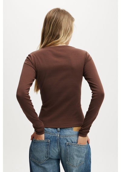 Madmext Acı Kahve Slim Fit Düğmeli Kadın Hırka Mg2580 Acı Kahverengi