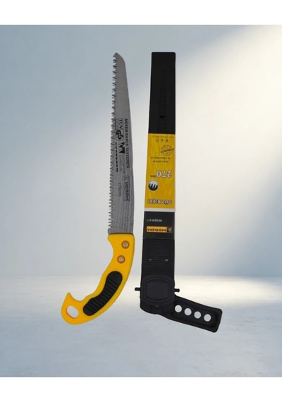 Ergonomik Düz Bıçaklı Bahçe Budama Testeresi 270 Mm Kılıflı 10l Siyah