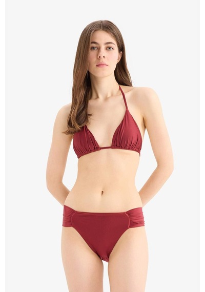 Defacto Regular Fit Saten Bikini Alt-fall İn Love E0399ax25smbr285 Bordo