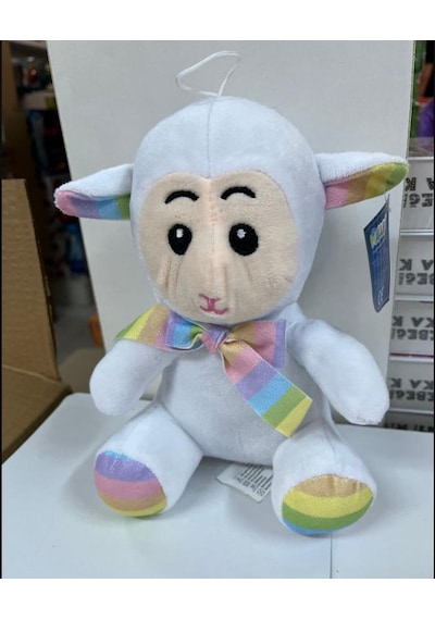 Oyuncak Peluş Sevimli Uyku Arkadaşı Kuzu 20 Cm Çok Renkli
