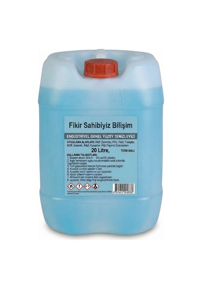 Yüzey Temizleyici Bidon 20 Litre Endüstriyel Ve Ev Kullanımına Uygun Ekonomik 10 Litre Suya 1 Bardak Diğer
