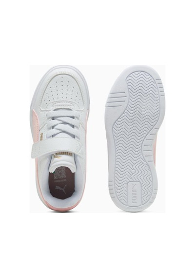 Puma Caven Çocuk Spor Ayakkabı Cırt Cırtlı Rahat Günlük Sneaker Beyaz/pembe