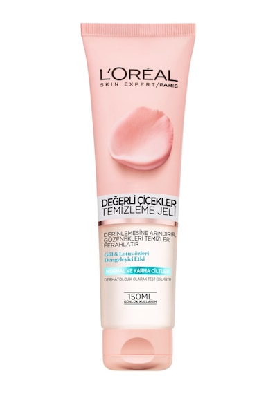 L'Oreal Paris Değerli Çiçekler Normal ve Karma Ciltler için Temizleme Jeli 150 ML