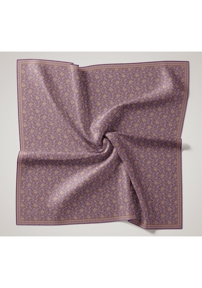 Silk Home Soft Eşarp 73077-02 Erguvan, Pudra, Taba