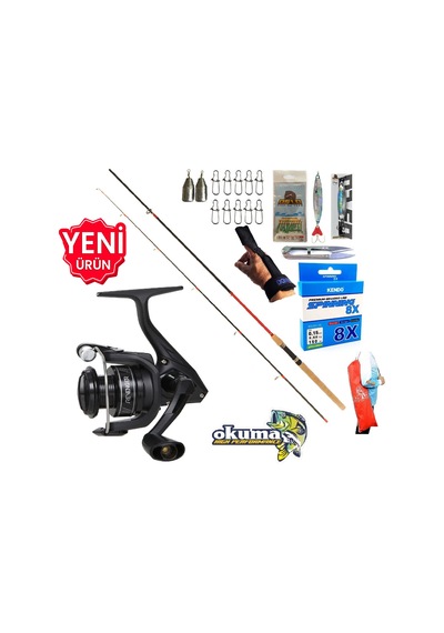 Okuma Revenger Rv-3000a 270cm 10-35gr Karbon Red Zoom Spin Olta Takımı Seti