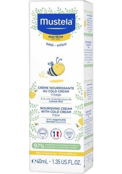 Mustela Cold Krem İçeren Besleyici Yüz Kremi 40 ML
