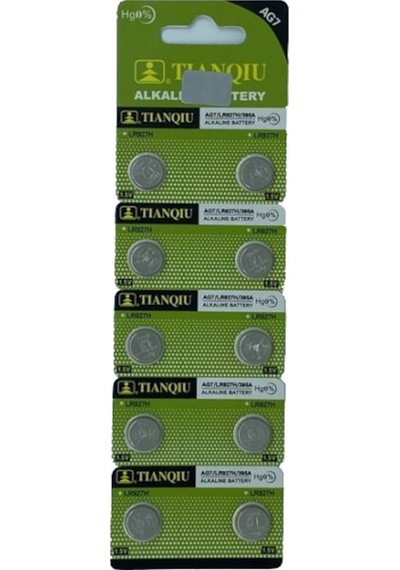 Tıanqıu Ag7 Lr927/395 Alkalin 10'Lu Düğme Pil