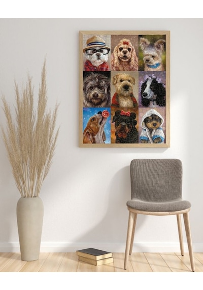 Nova 1000 Parça Sevimli Köpekler Kolajı Puzzle