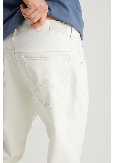 Wrangler %100 Pamuk Frank Relaxed Fit Geniş Kesim Beyaz Jean Denim Pantolon White-frnk00001100 Wrangler %100 Pamuk Frank Relaxed Fit Geniş Kesim Beyaz Jean Denim Pantolon White-frnk00001100