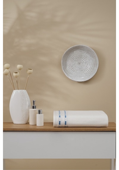 Sculpted Krem Banyo Havlusu 90 150 Çok Renkli
