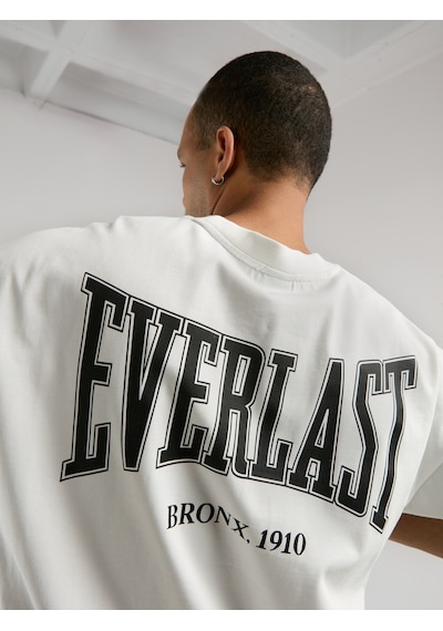 Everlast Ever Classics Oversize Arkası Baskılı Beyaz Erkek Tişört Beyaz