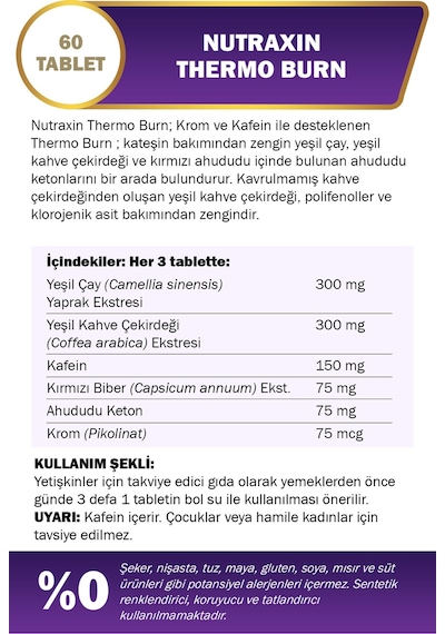 Nutraxin Thermo  Burn 60 Tablet