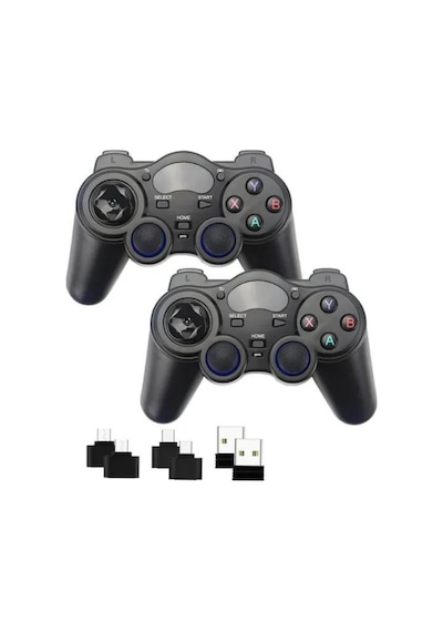 Lobo 2.4g Wireless 2 Adet Gamepad Kablosuz Oyun Kolu Pc Ps3 Kol Tv Box Android Tv Telefon/tablet 2x