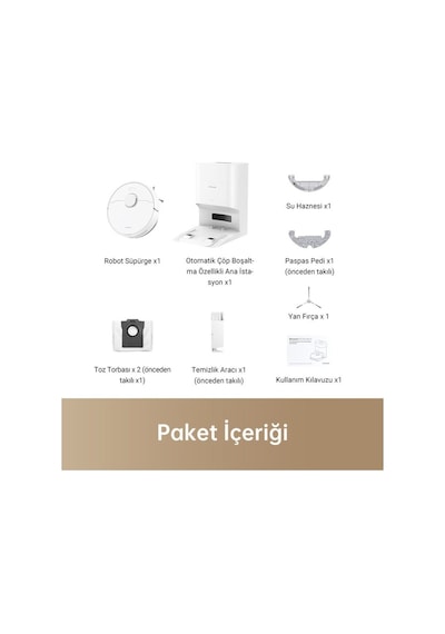 Dreame D10 Plus Gen 2 Toz İstasyonlu Robot Süpürge Beyaz