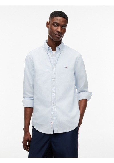 Tommy Hilfiger Tjm Reg Oxford Shırt Ext Erkek Mavi Gömlek - Dm0dm21298