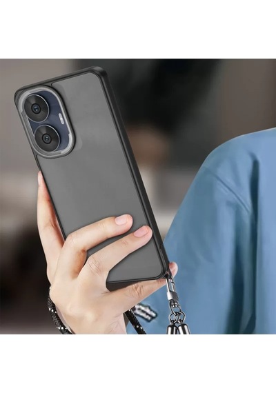 Newface Realme C55 Kılıf Elegant Kapak - Siyah