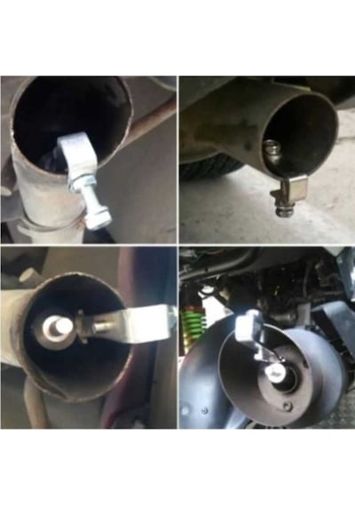 Üniversal Egzoz Islık Aparatı Egzoz Ucu Turbo Sesi Large 29 Mm Krom