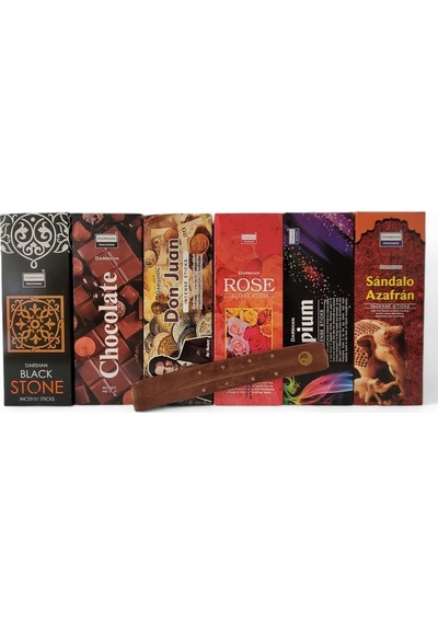 Black Stone, Chocolate, Don Juan, Rose, Optium, Sandalo Hediyeli 6x20 Tütsü