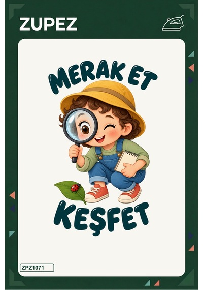 Merak Et, Keşfet 19x25 Cm Ütüyle Uygulanan Baskı Zpz1071 - 928156896