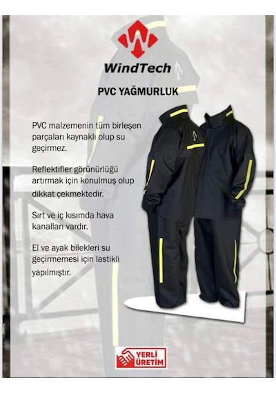 Windtech Motor Yağmurluk Pvc
