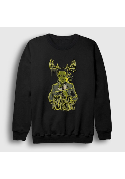 Presmono Unisex Suit Bring Me The Horizon Sweatshirt Siyah