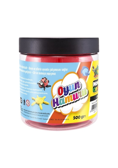 Oyun Hamuru Tek Renk Kova 500 Gr. Kırmızı Karışık Çok Renkli