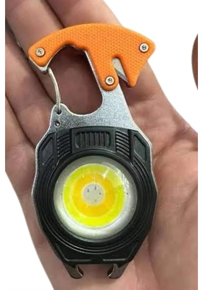 El Feneri Led Anahtarlık Çok Fonksiyonlu Mini Çakmak Özellikli Renkli