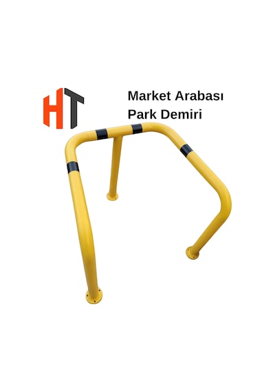 Market Arabası Park Demiri , Alışveriş Arabası Sabitleme Demiri 100 X 75 X 60 Cm
