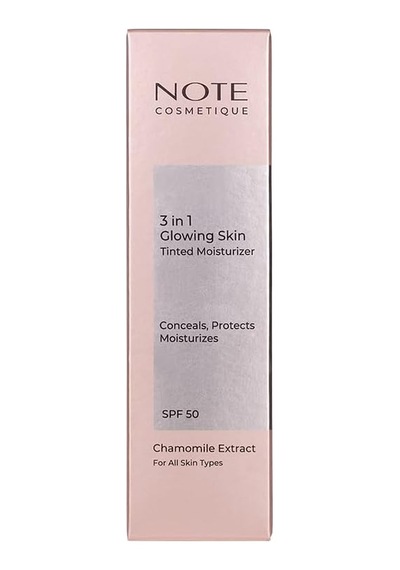 Cosmetics 3 İn 1 Glowing Skin Tinted Moisturizer 50 Spf Işıltılı Aydınlatıcı Krem 3 Paketi Genel