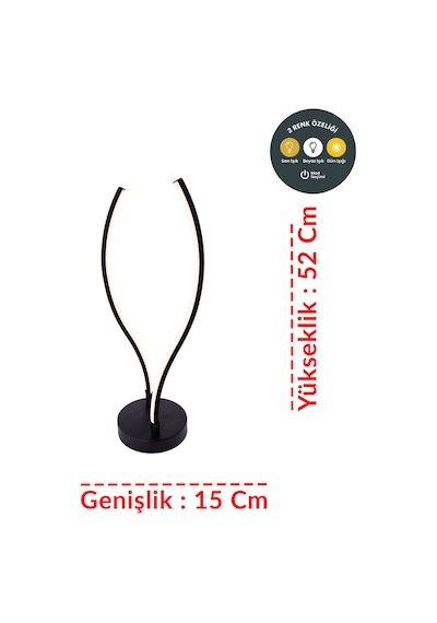 3 Renk Cup 3 Lü Çubuk Led Lambader Siyah Modern Dekoratif Yerden Aydınlatma Diğer