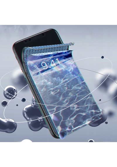 Baseus 0.25Mm Apple Uyumlu   iPhone 11 Pro- Xs-X 3D Curved Full Kaplama Kırılma Siyah