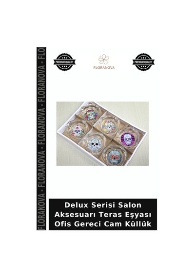 Delux Serisi Salon Aksesuarı Teras Eşyası Ofis Gereci Cam Küllük
