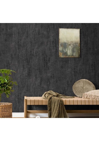 Decowall Salda 16m2 Duvar Kağıdı Silinebilir Siyah - Gri