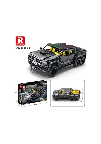 Reobrix Technic 11001-d Mercedes Benz G700 Brabus Araba 6x6 Motor&kumanda Yaratıcı Yapı Blok Seti Building Block 2162parça