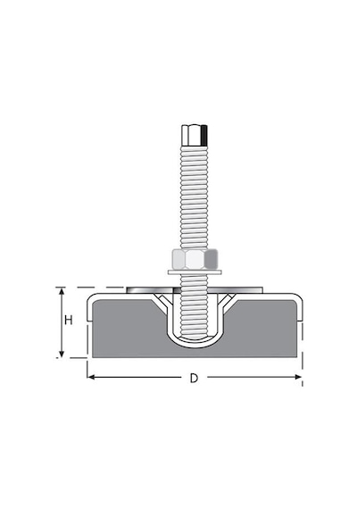 Tezgah Tamponu M12x125 Çap120