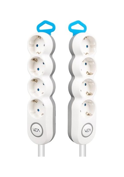 Vea Ve-2s4s 4'lü 1.5 Metre Kablolu Anahtarlı Grup Priz