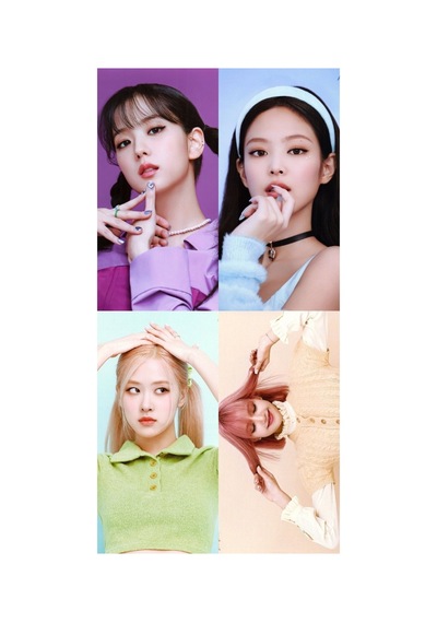 Kpop-blackpink Büyük 11 No Kartpostal 10cm 15cm Desenli 4'lü Kartpostal Seti