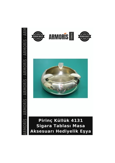 Pirinç Küllük 4131 Sigara Tablası Masa Aksesuarı Hediyelik Eşya