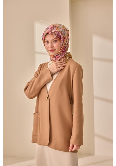 Silk Home Olinda İpek Eşarp 47002-40 Pembe, Turuncu, Taş, Lila, Asit