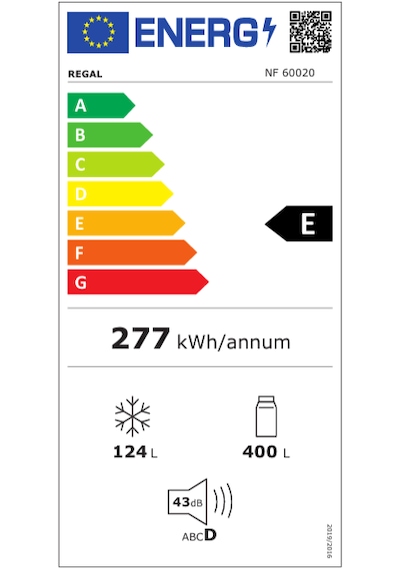 Regal NF 60020 523 LT No-Frost Çift Kapılı Buzdolabı