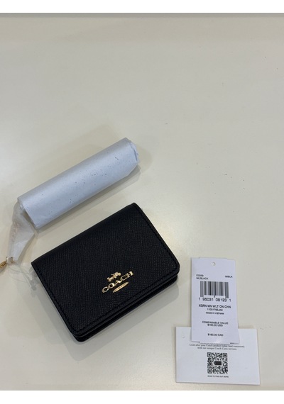 Coach Mini Wallet On A Chain Zincir Askılı Kadın Çanta Siyah